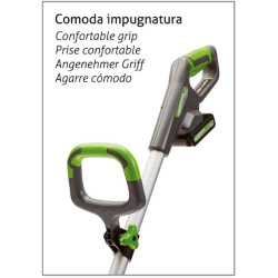 Prise confortable du coupe-bordure sans fil Verdemax
